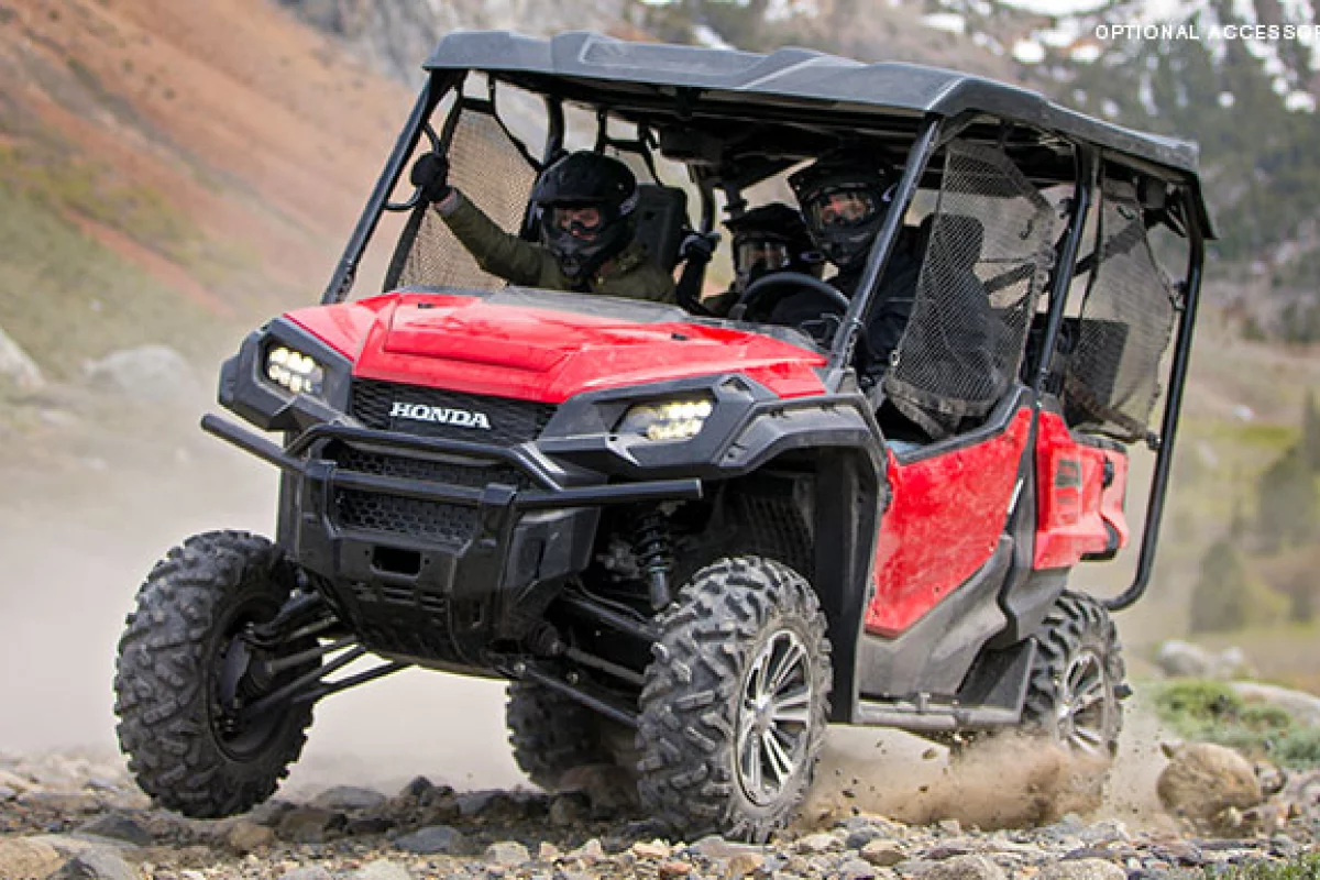 Honda's new Pioneer 1000 and 1000-5 models offer a larger engine, six-speed automatic DCT and available paddle shifting