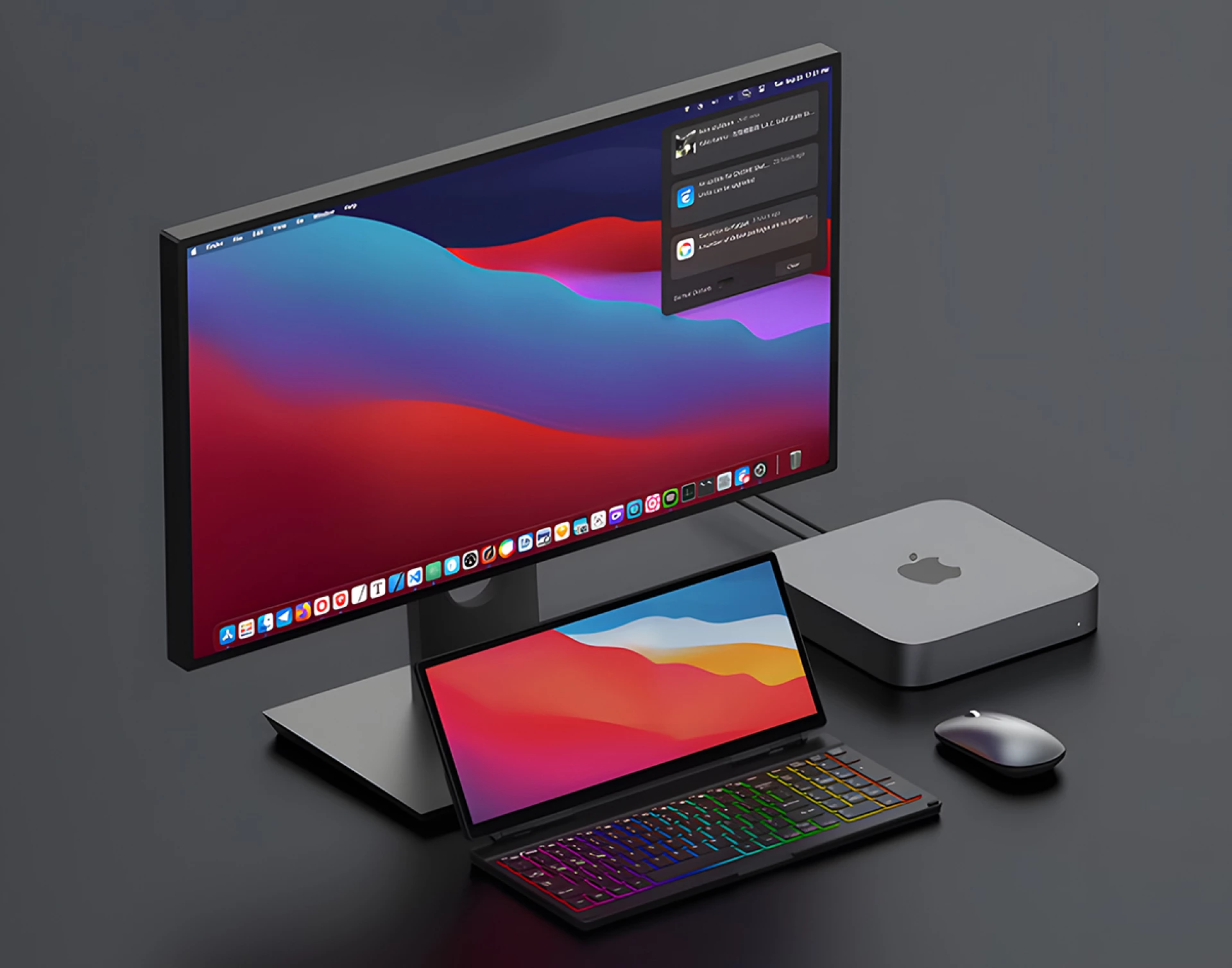 Portable keyboard with touchscreen boosts productivity