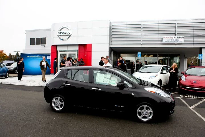Olivier Chalouhi takes to the road in his new Nissan LEAF