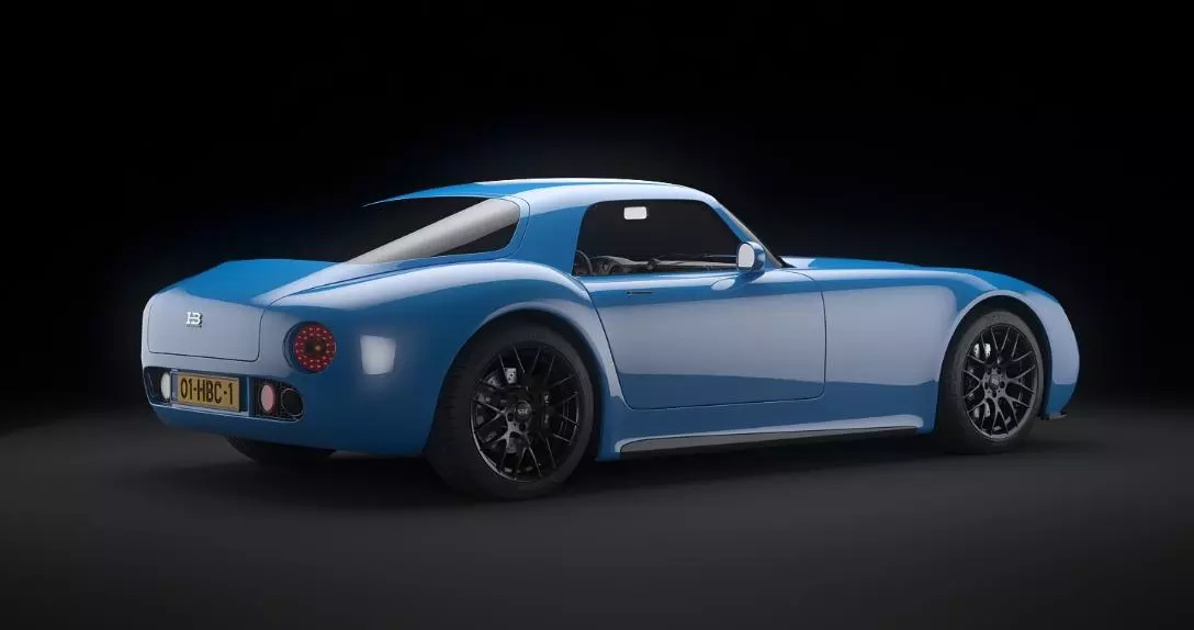 The HB Coupé is very light thanks to a carbon fiber monocoque