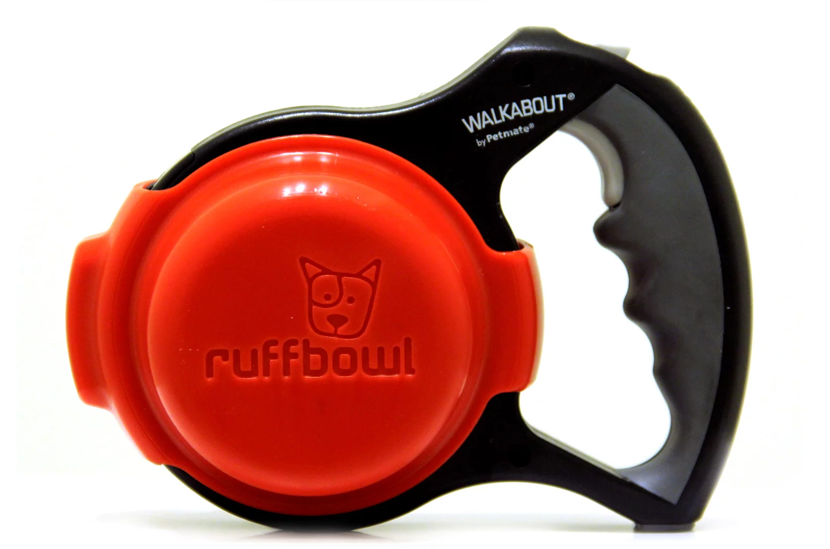 RuffBowl fits "pretty much any standard large retractable leash" according to creator Sammy Lopez