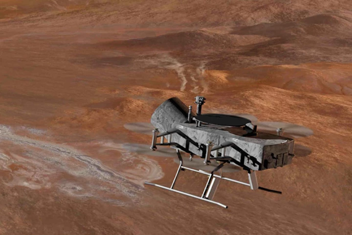 The latest proposal for NASA's next big exploratory mission - a quadcopter that can fly all around Saturn's moon Titan