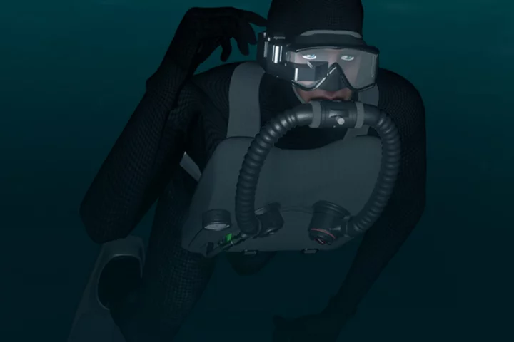 Shadow NAV is designed for combat divers operating in zero visibility