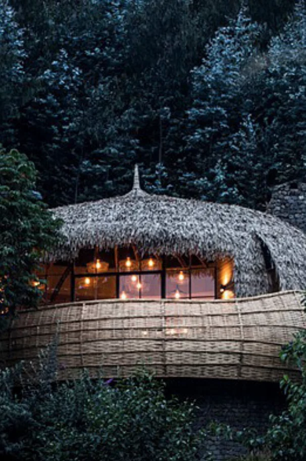 Bisate Lodge in the Volcanoes National Park, Rwanda, by South Africa's Nicholas Plewman Architects