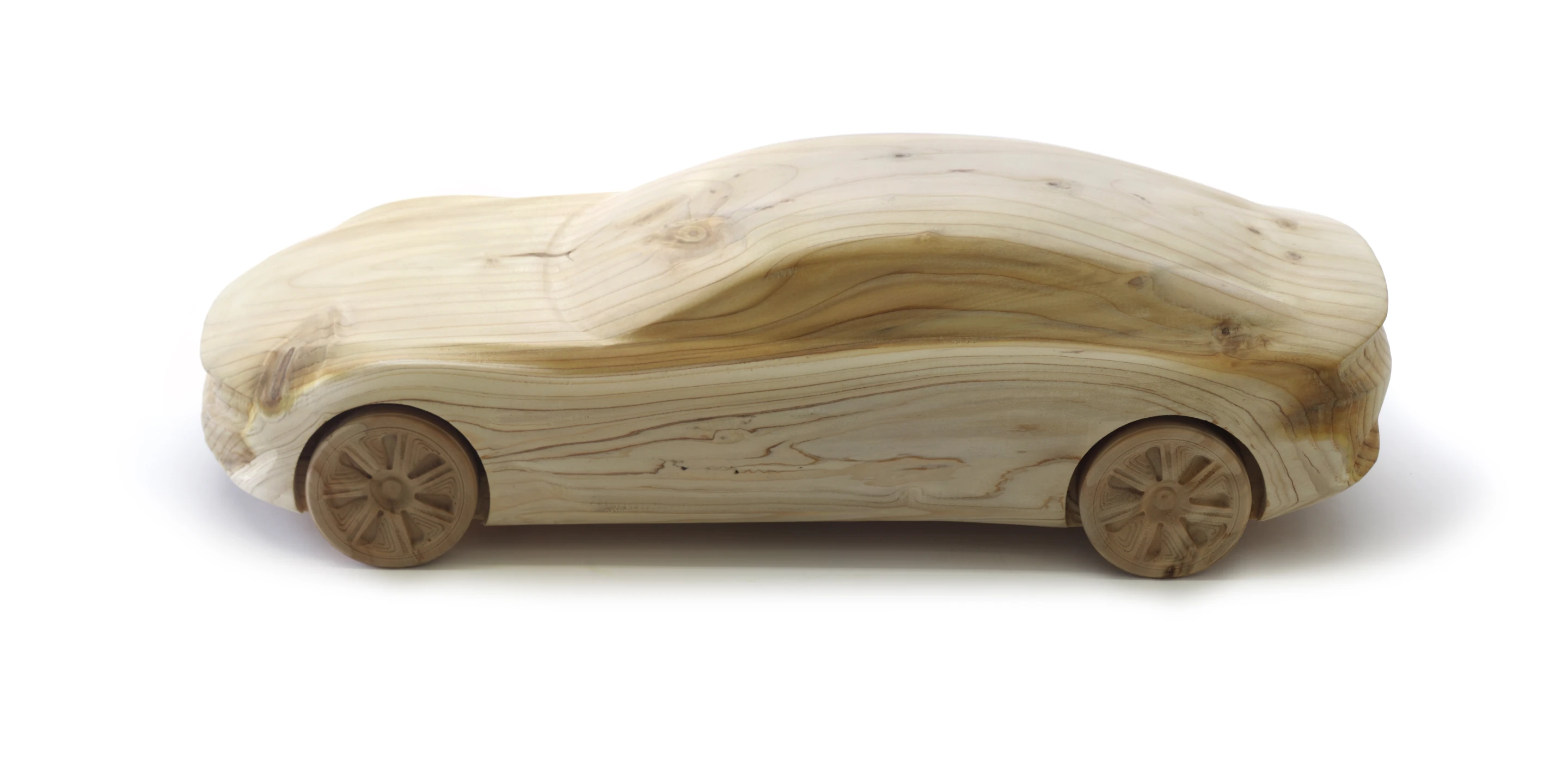 A cedar wood sculpture of the 2012 Cambiano concept