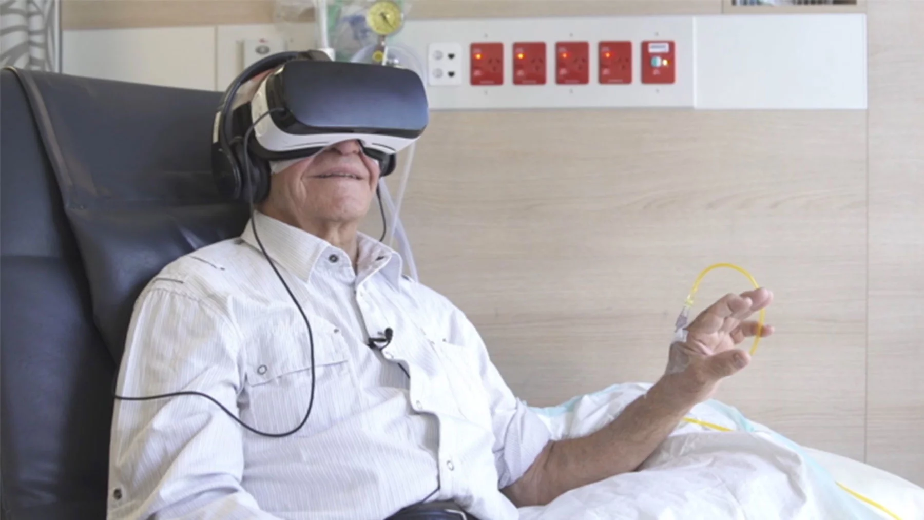 Escaping into virtual reality can be a welcoming distraction for individuals battling a cancer diagnosis