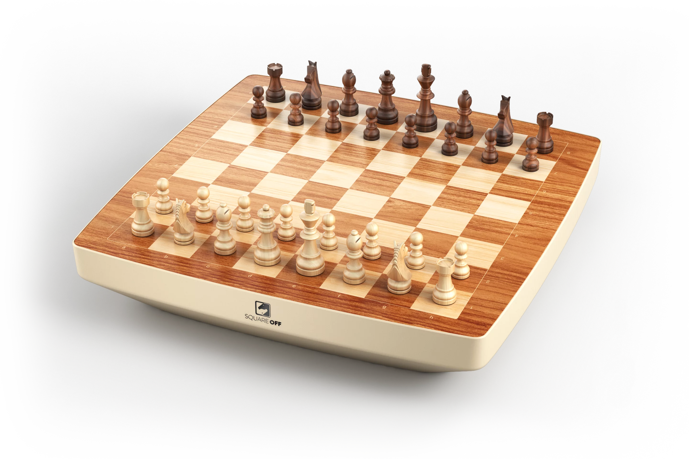 Square Off Neo comes in three finishes: ebony, wood or stone