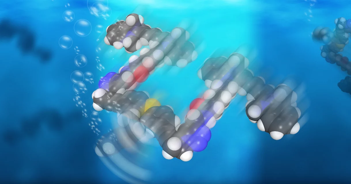 An artist's impression of these molecular machines