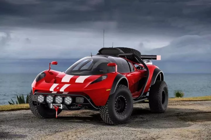 Taking some design cues from SCG's barnstorming road race cars, the Mini-Boot kit car looks super cool, and it's also going to be Baja-ready