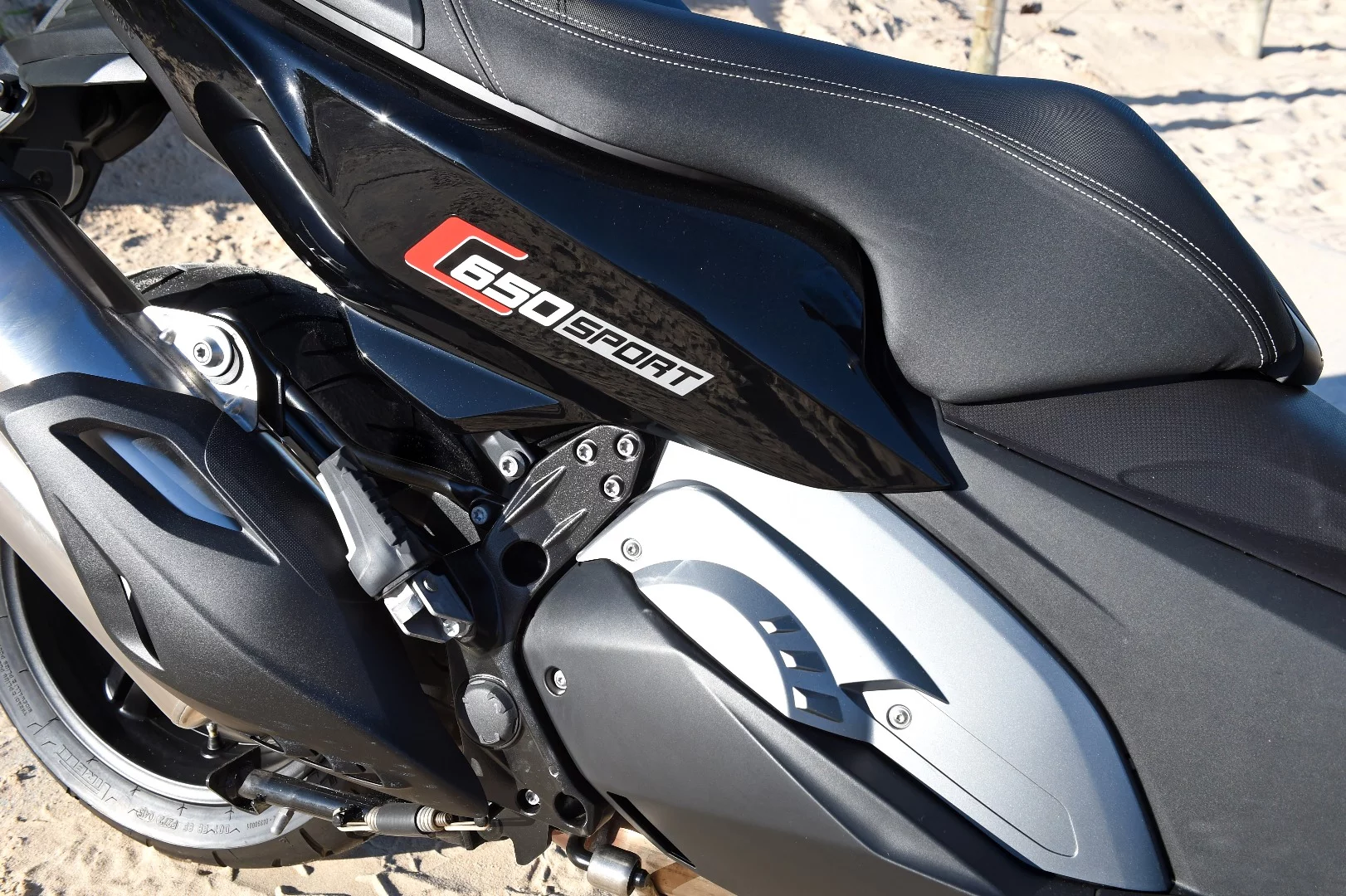 BMW's C650 Sport: terrible logo for a decent looking machine