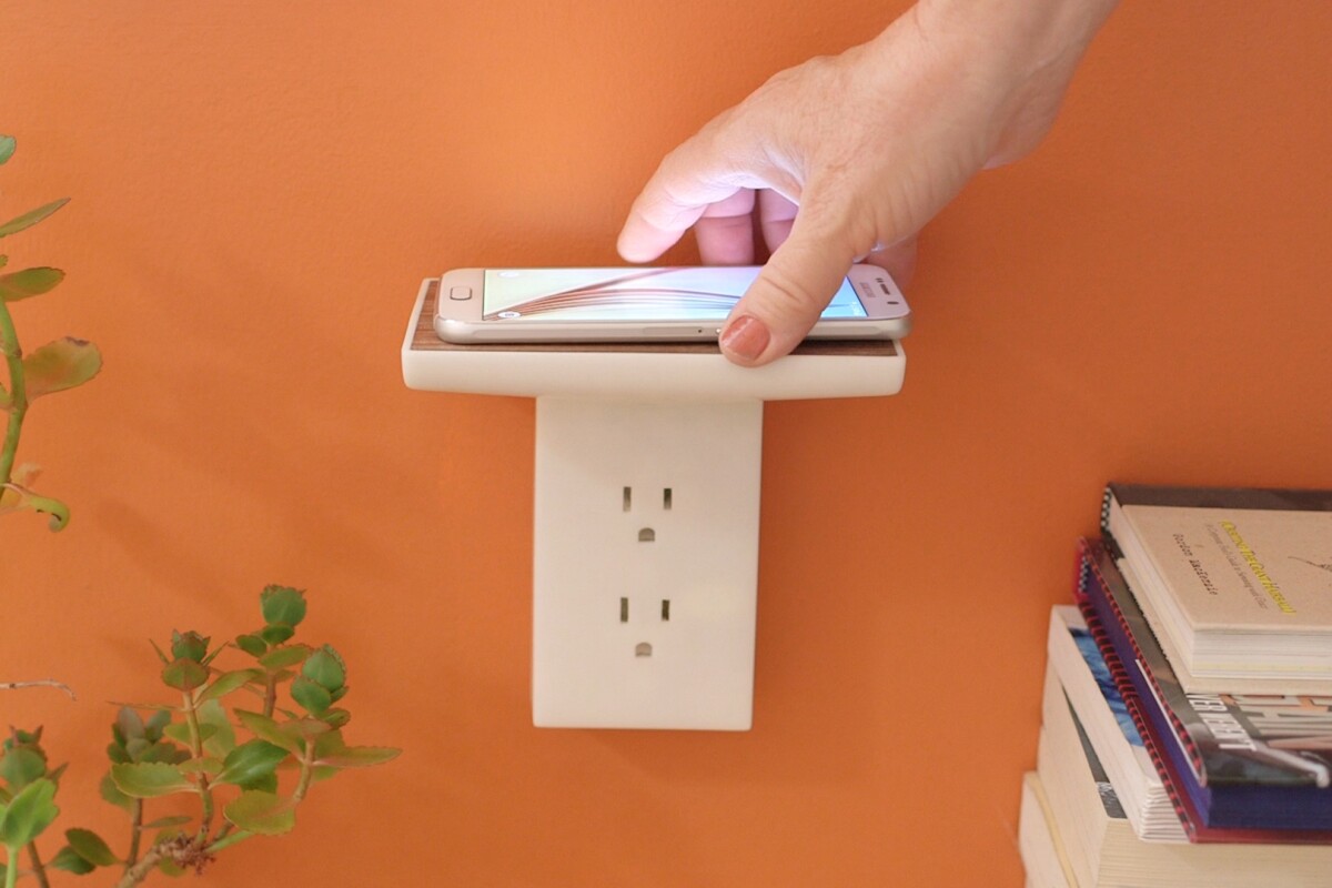 WallJax EZ and Float are simple, seamless wireless charging shelves
