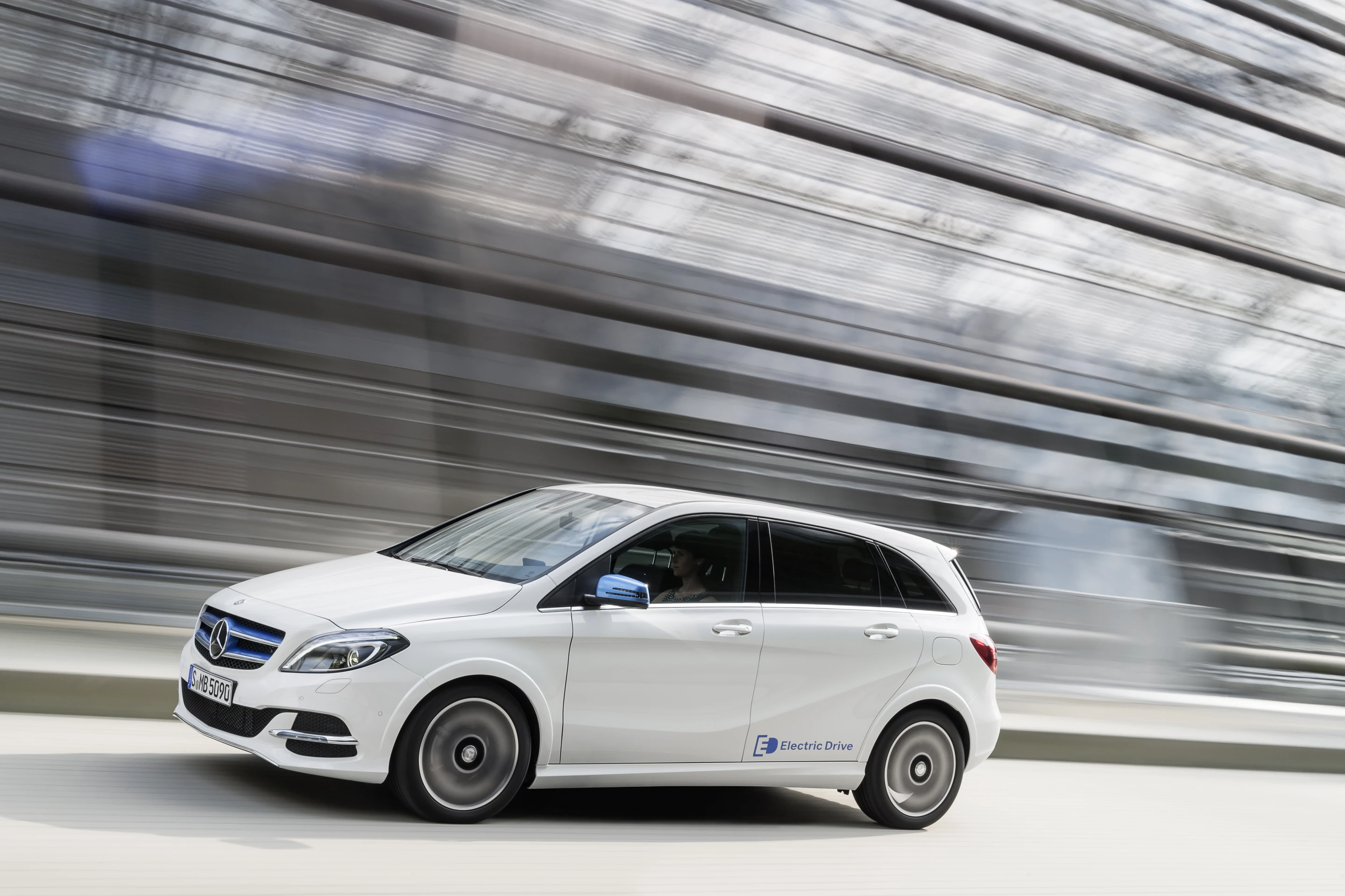 The B-Class Electric Drive is fuelled by lithium-ion batteries.