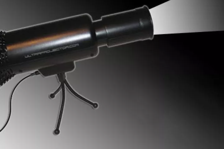 The Ultraprojector stand-alone video projector - no frills but does what it was designed to do - budget video projection