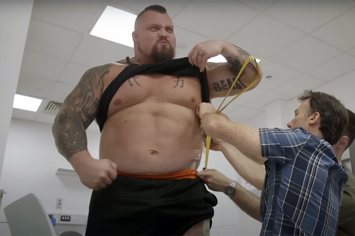Strongman and deadlift champion Eddie Hall has loaned his muscles to science
