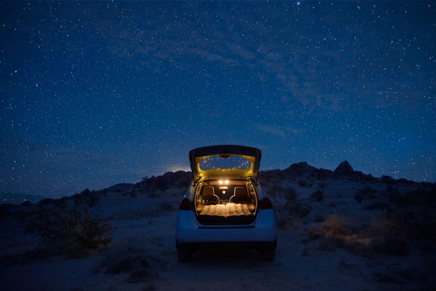 Even if you're not technically camping, the Luno Life Air Mattress 2.0 makes it easy to pull over in that perfect spot and spend the night