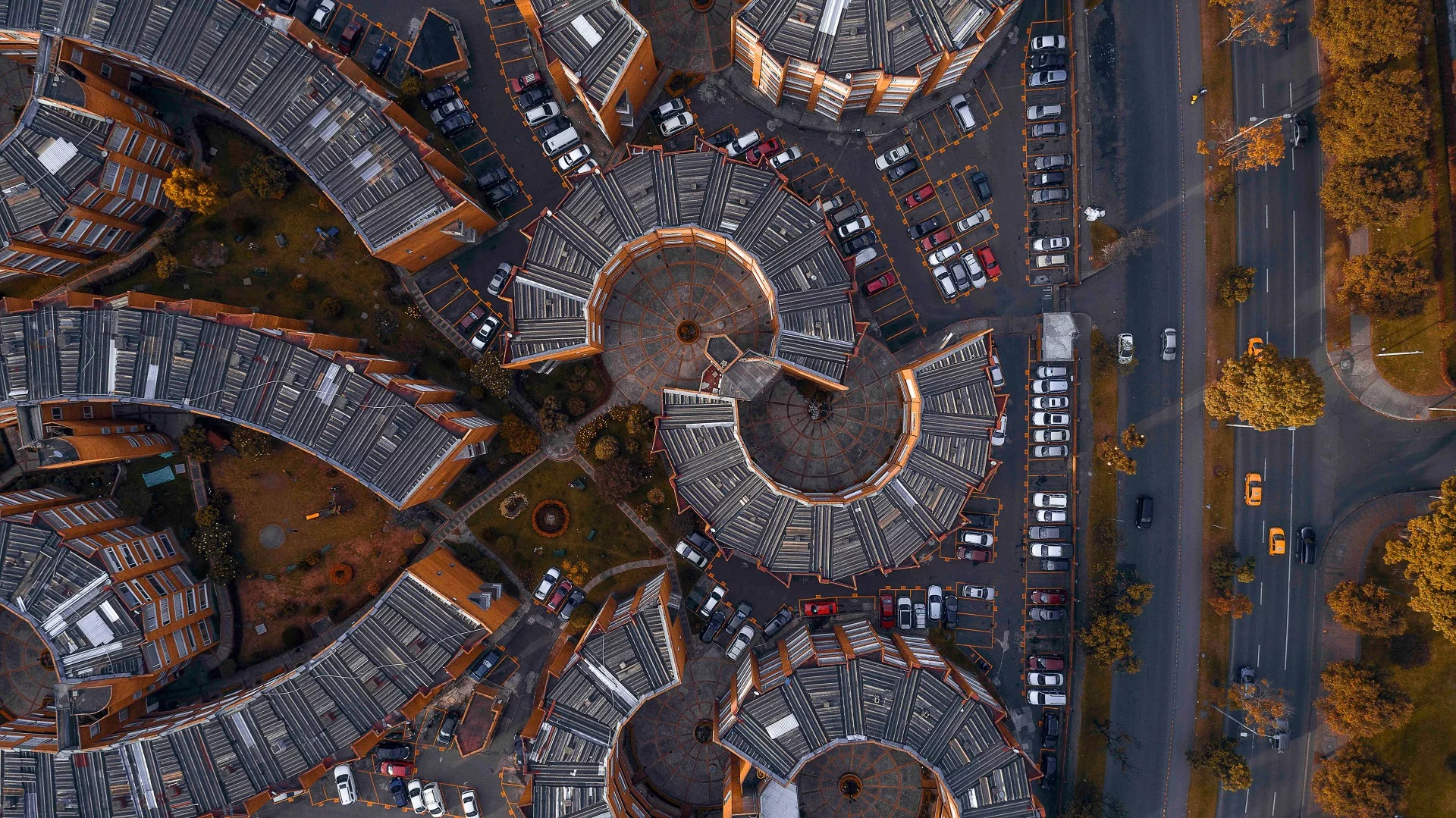 Volume 4 of an ongoing series called Aerial Facades from Camilo Monzón Navas in Colombia (Credit: MonzoonPhoto Behance CC BY-NC-ND 4.0)