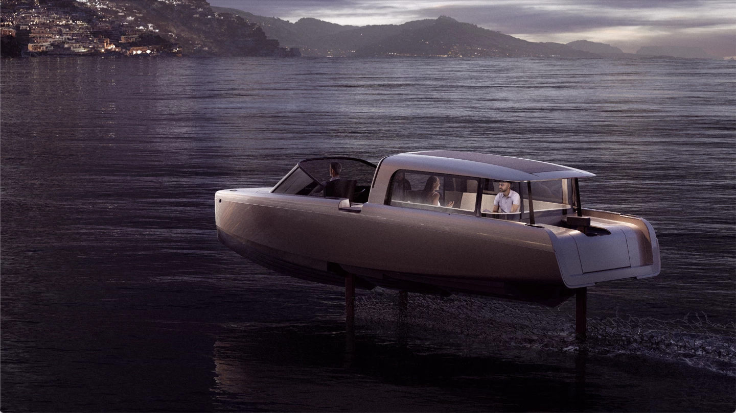 The P-8 Voyager's foils can be retracted not only at low speeds, but also when navigating shallow waters