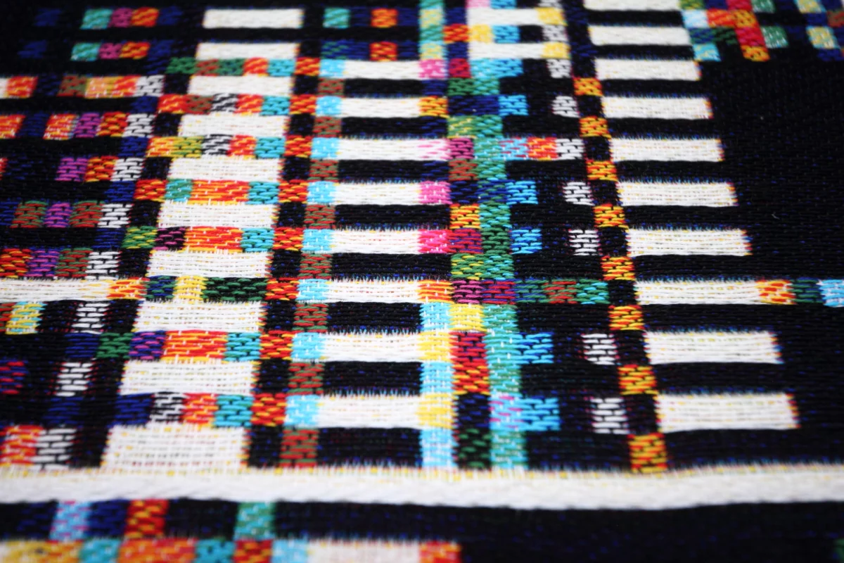 A series from Phillip Stearns called 'Fragmented Memory' in which he created textiles out of a memory dump from his CPU