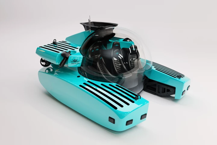 The largest spherical acrylic pressure hull in the business, a 2.5-meter clear dome with more than 5 cubic meters of interior space