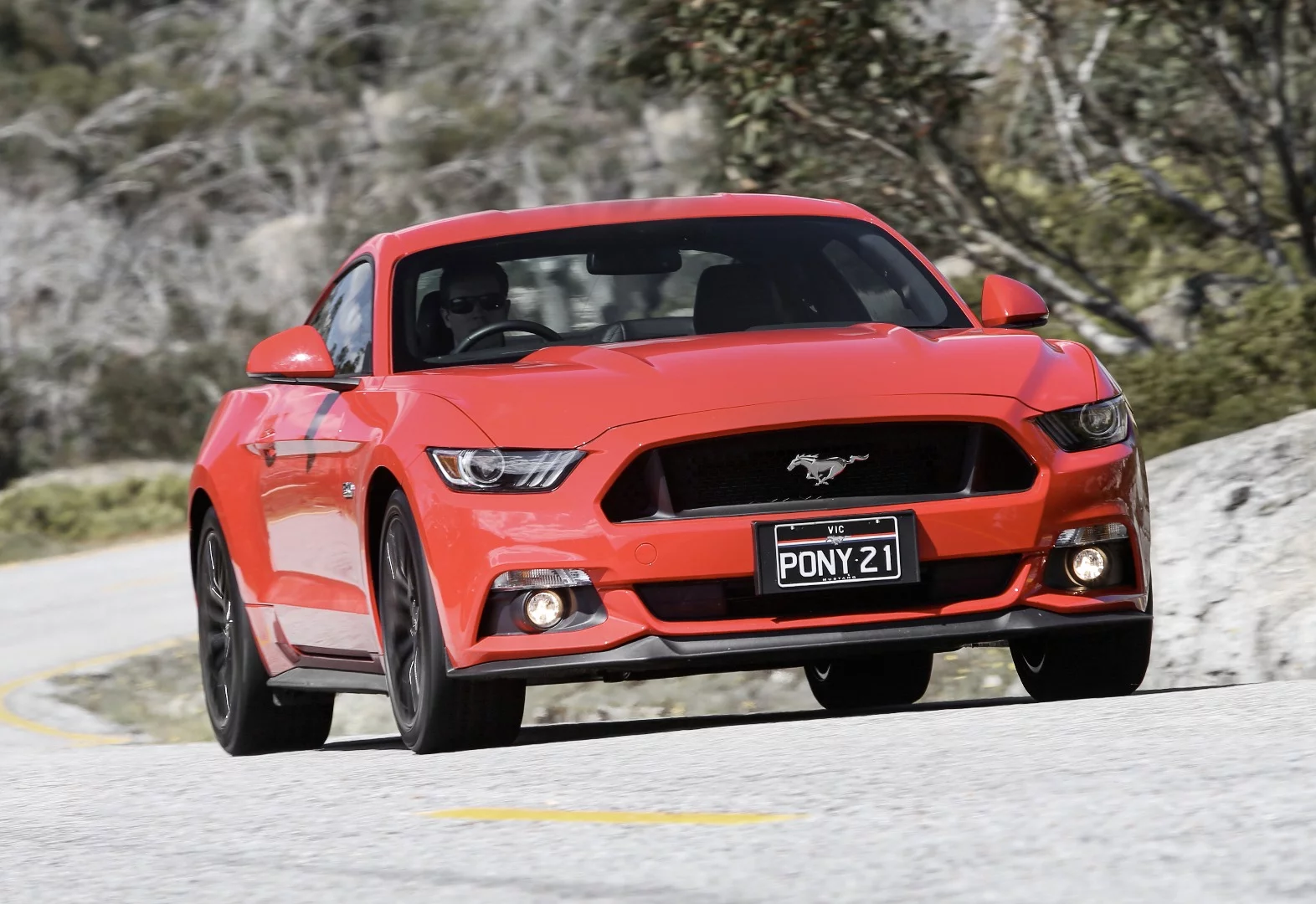 The V8 with a manual gearbox is the ideal configuration for the new Mustang