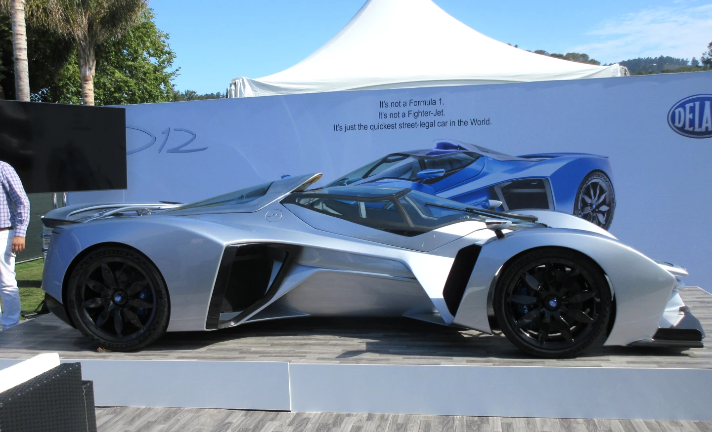 The historic French brand Delage made a return to the mainstream at The Quail with one of the most extreme hypercar designs ever. The new $2.3 million Delage D12 is squarely focused on the Nurburgring lap record with its 7.6-liter, naturally aspirated 1,100 horsepower V12.