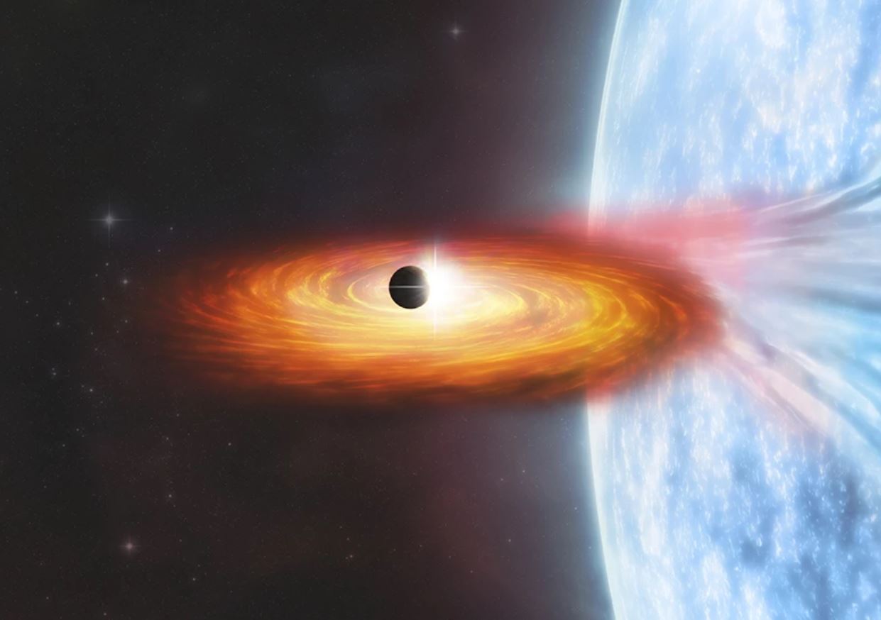 Artist's concept of what may be the first discovered extra-galactic exoplanet