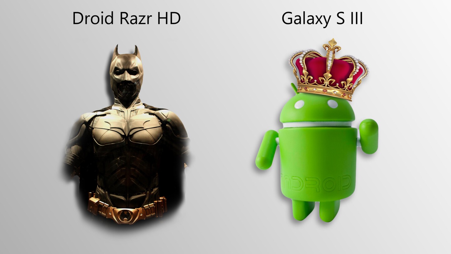 Is it better to be bullet-proof, or King? (Batsuit: Eva Rinaldi|Flickr, Android: kamotegirl|Flickr, crown: Shutterstock)