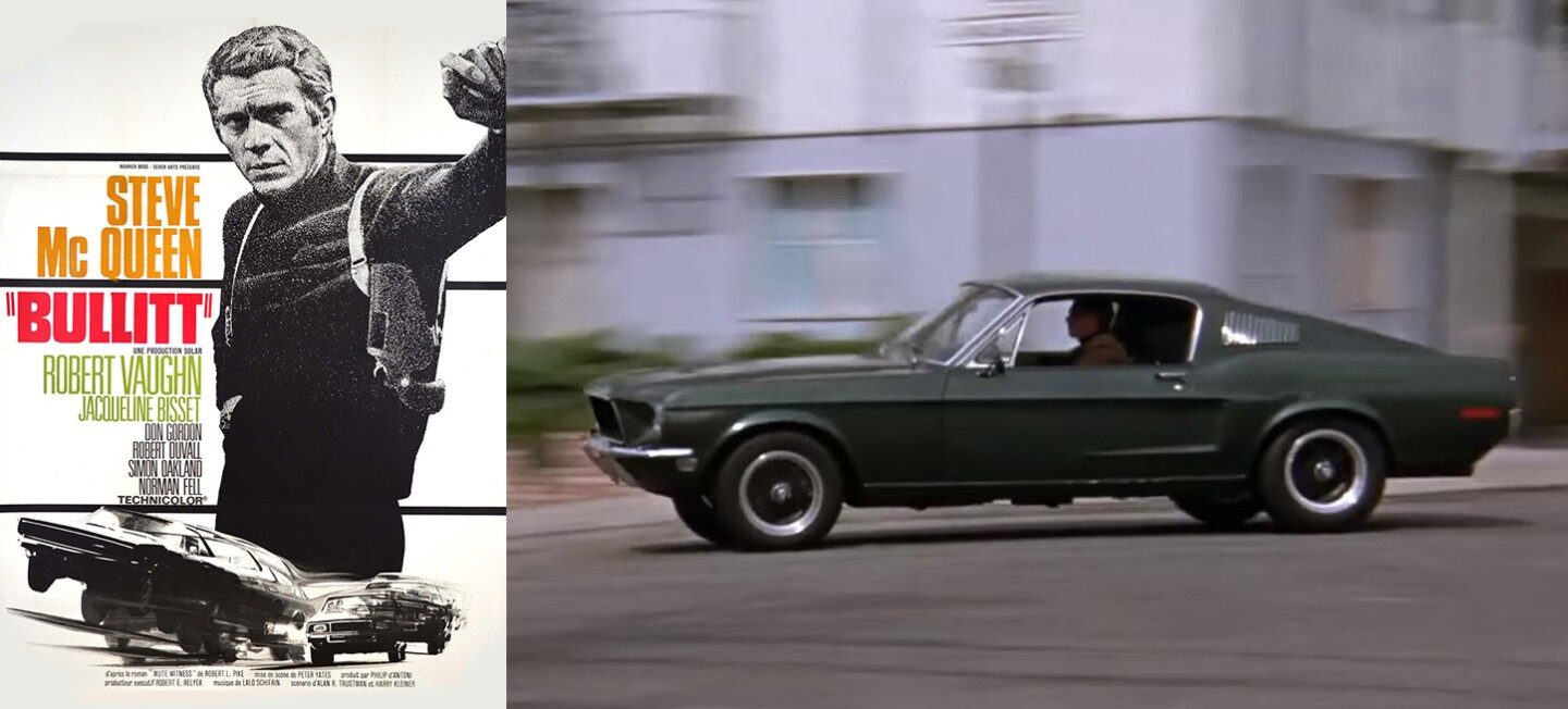9| Steve McQueen's Ford Mustang GT from Bullitt