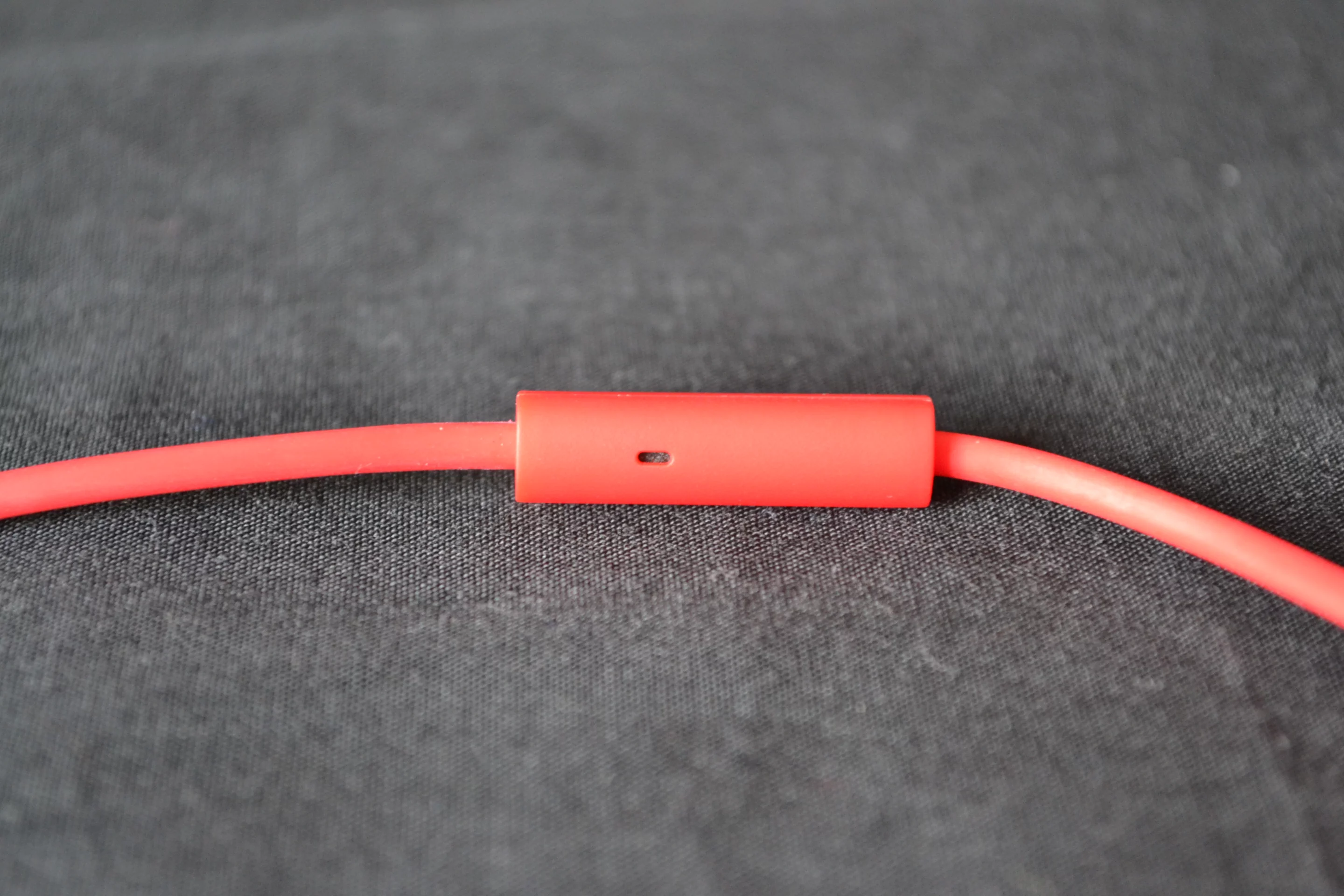 The built-in microphone on the reverse of the playback control