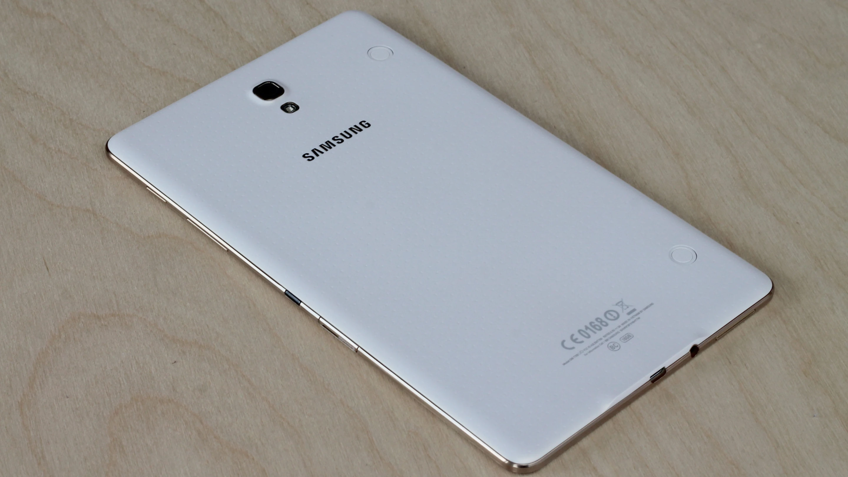 The Tab S weighs a mere 294 g (10.4 oz)