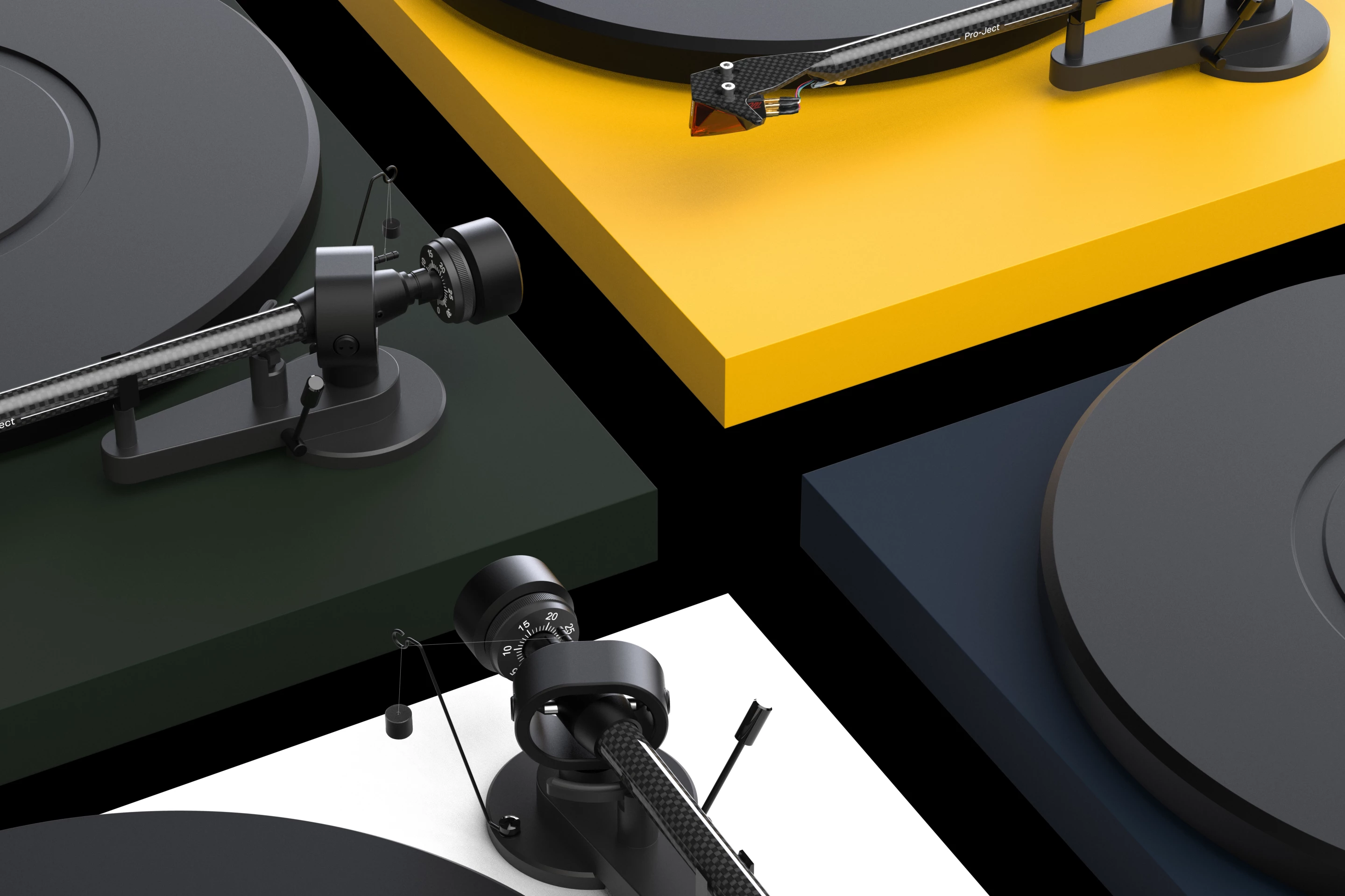The Debut Carbon Evo turntable is available in nine finishes