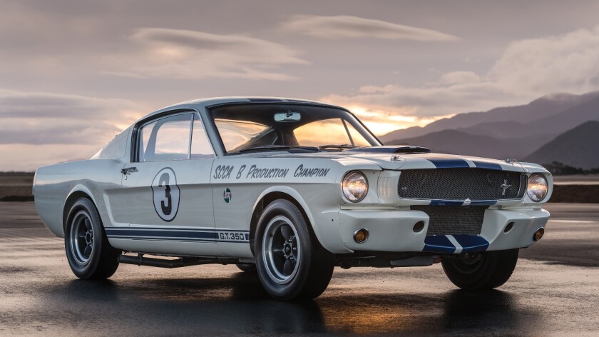 This 1965 Shelby GT350 R has a spectacular past, having been one of the six cars in the famous Cobra caravan, a six-month promotional event during the Shelby American heyday. It then had a wonderful period racing history in South America, being raced well into the 1970s. The car was expected to sell for between $1.0 and $1.2 million, but attracted a high bid of $850,000 and was passed in.
