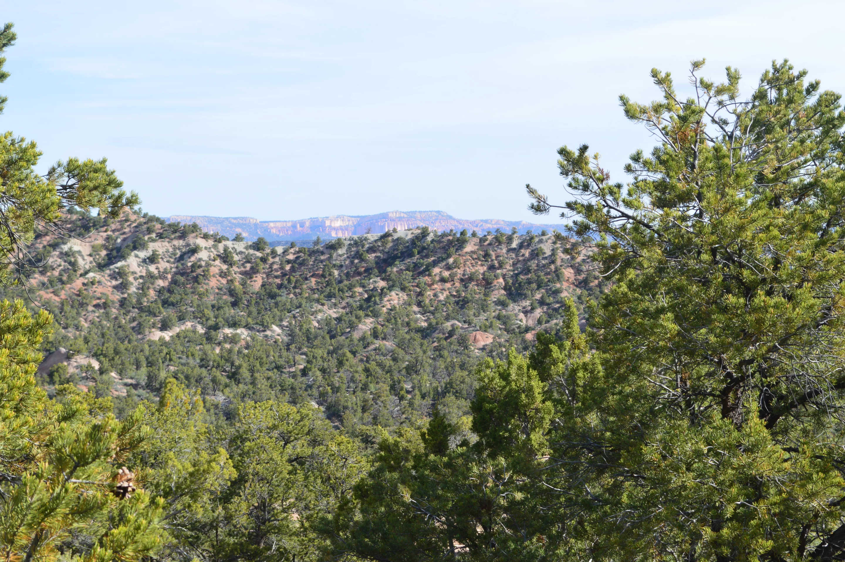 Morning view from my Day 1 campsite in Grand Staircase