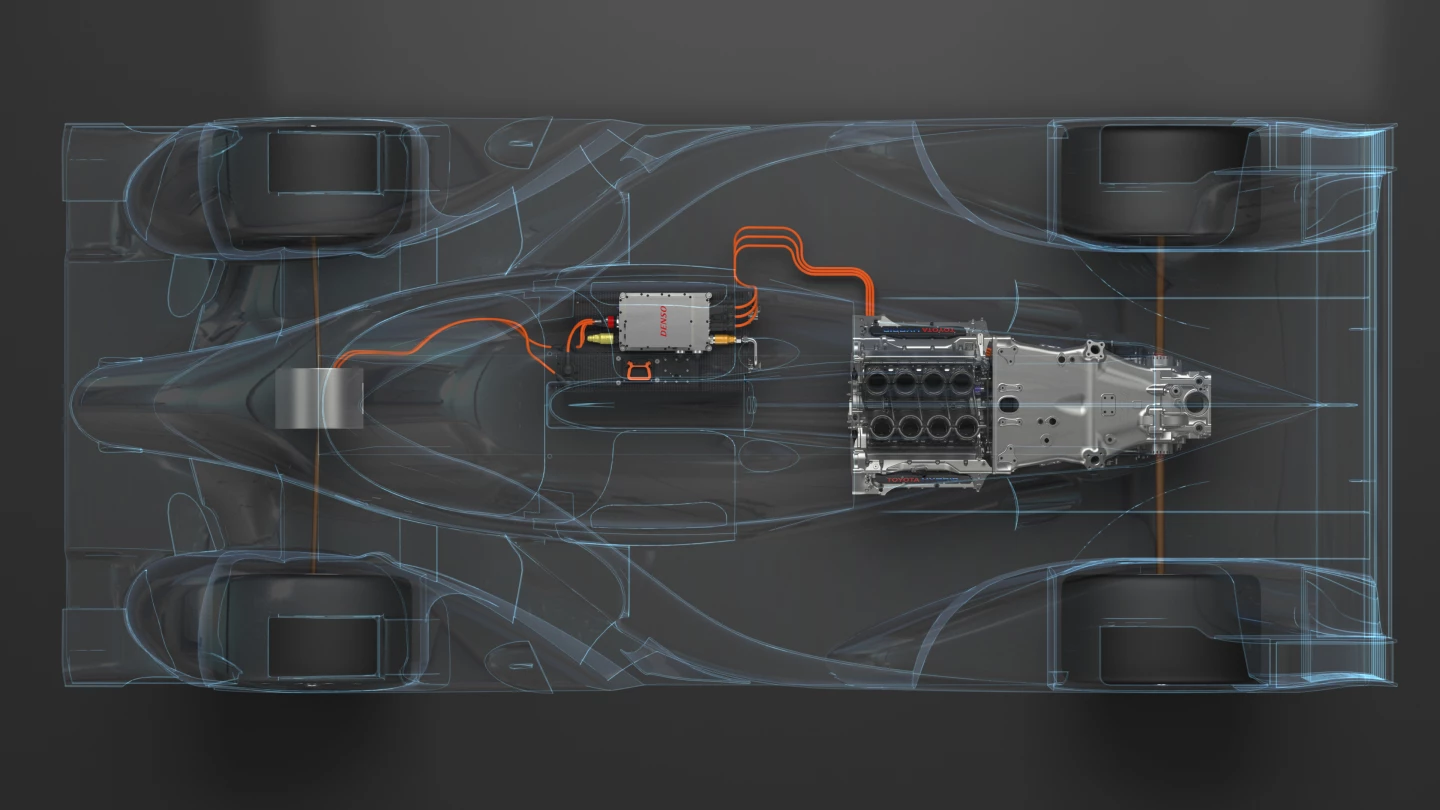 The layout of the 2014 TS040 Hybrid