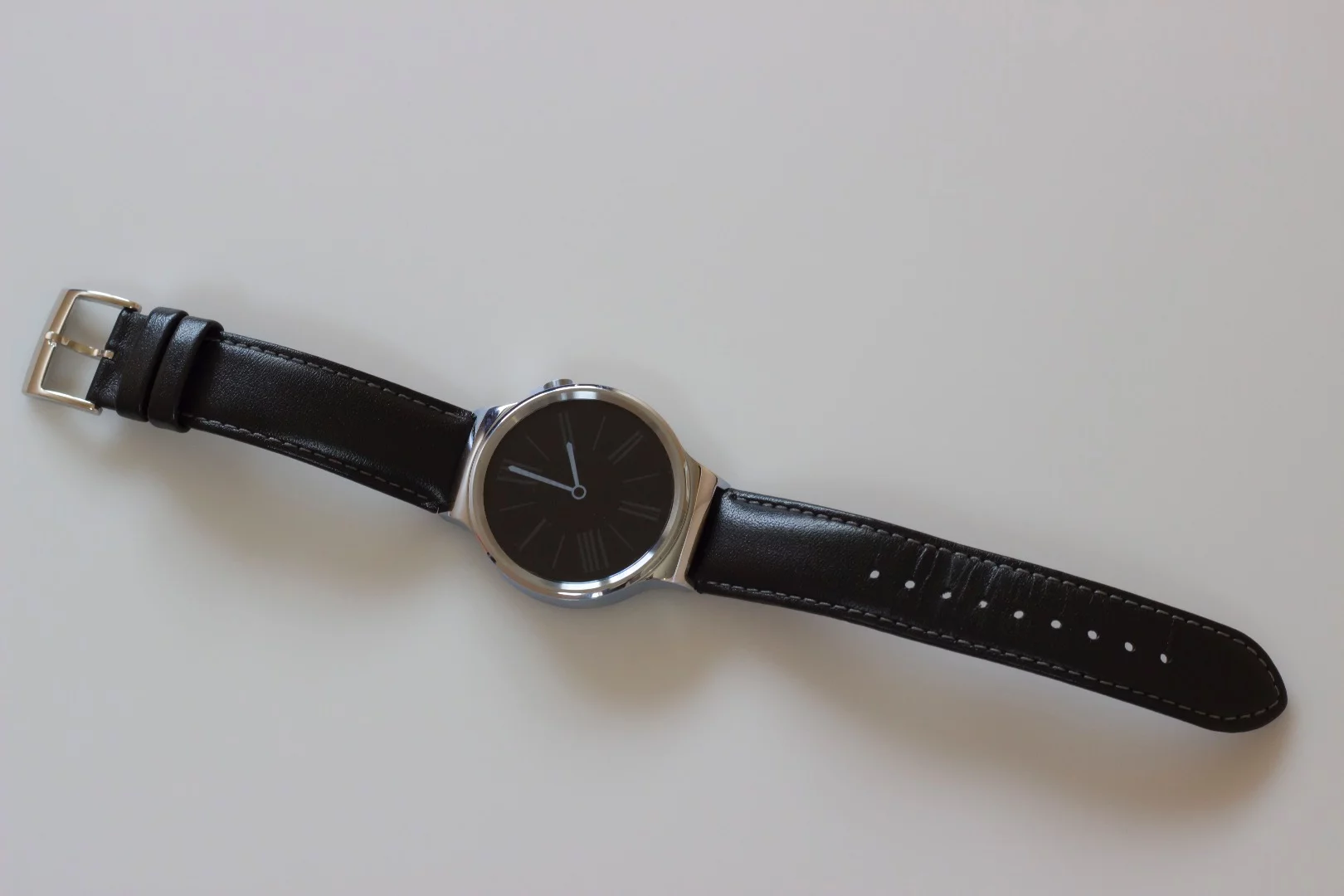 We reviewed the entry-level (black leather band) version of the Huawei Watch