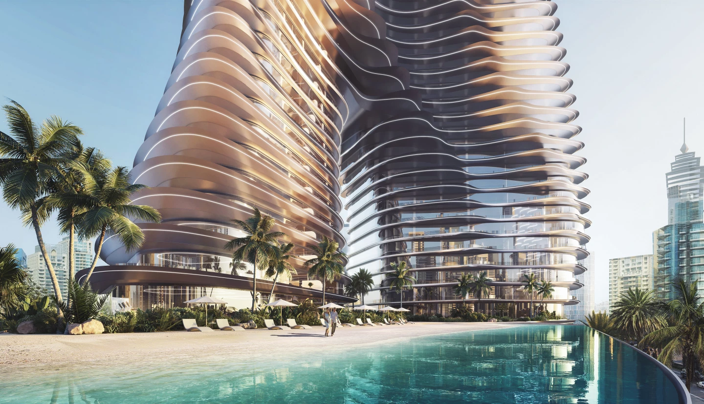 Bugatti Residences will feature an exclusive French Riviera-inspired beach area