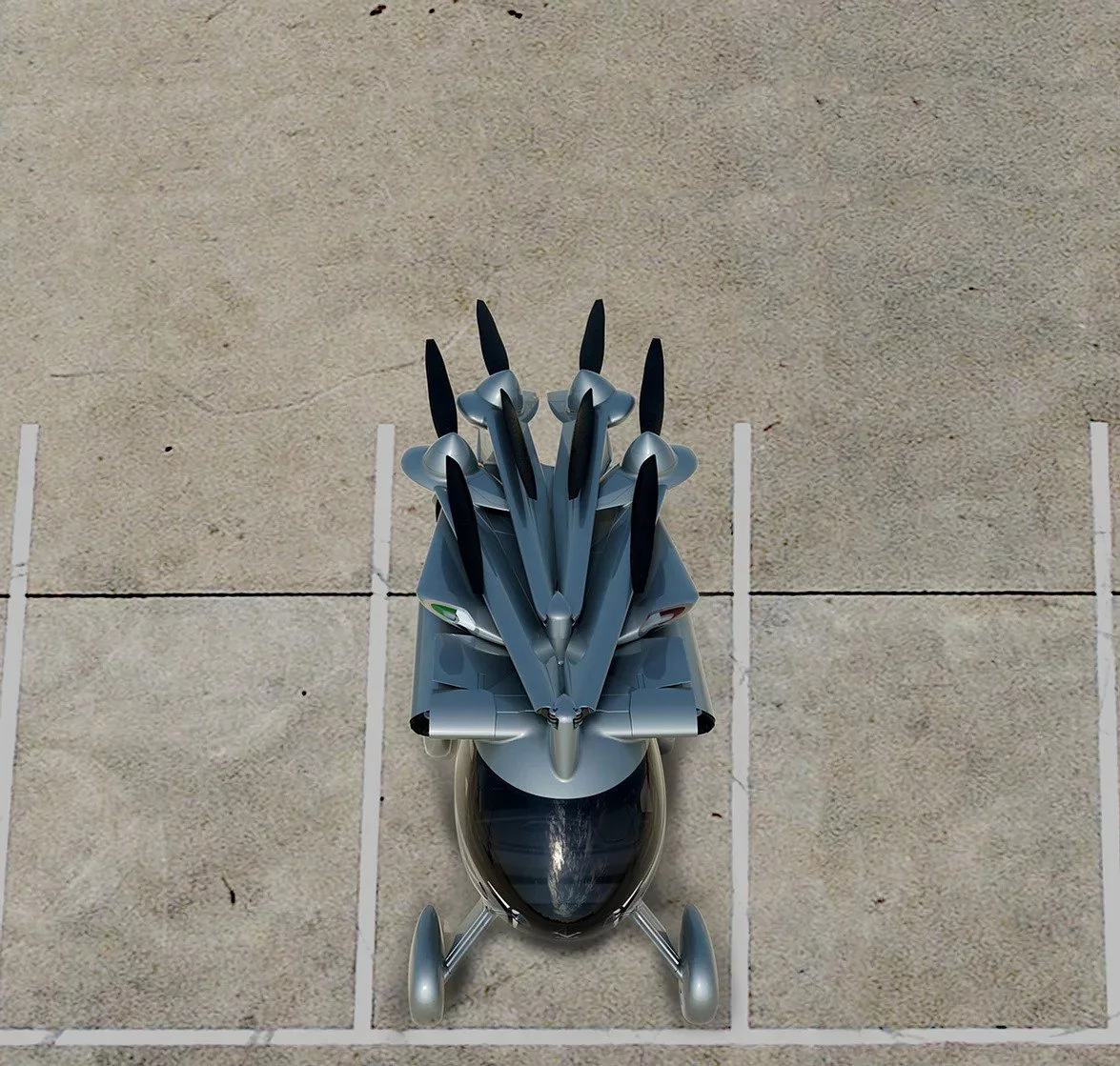 The Aska folds up small enough to get into a standard car park