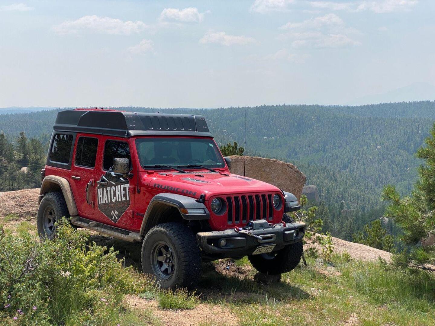 Hatchet hacks Jeep Wrangler into poptop overland microcamper