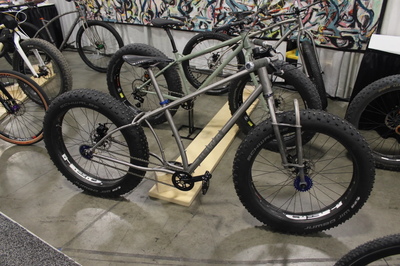 This interesting fatbike from the University of Iowa features an extended back end, and a flexing vibration-damping fork