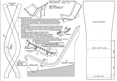 Seat prototype plans (Image: MakerPlane)