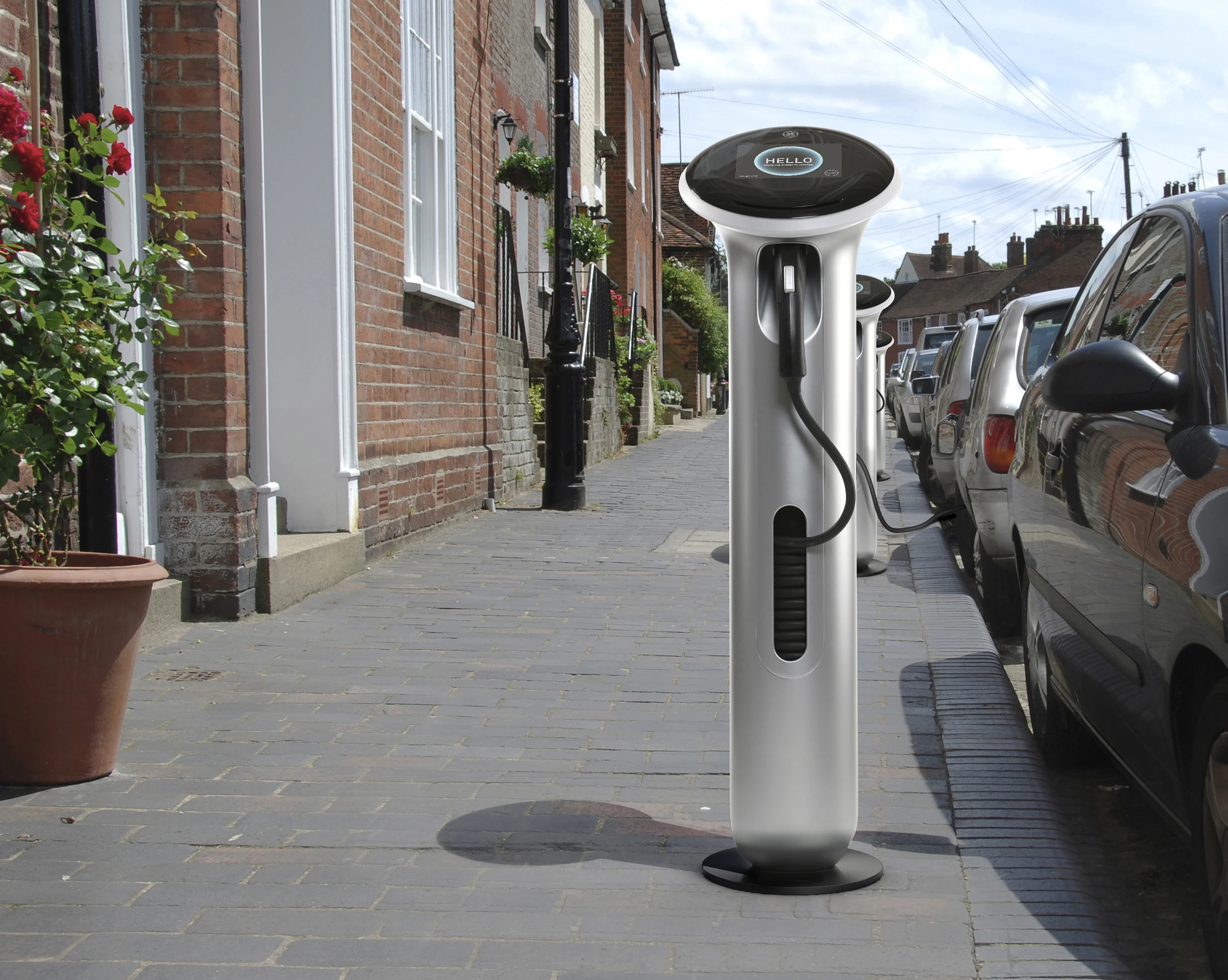 The WattStation EV charging station has been designed to help accelerate the adoption of plug-in electric vehicles and with both public and private spaces in mind