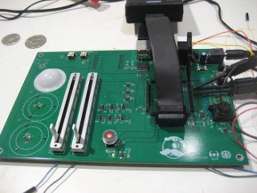 The prototype sensing and control hardware