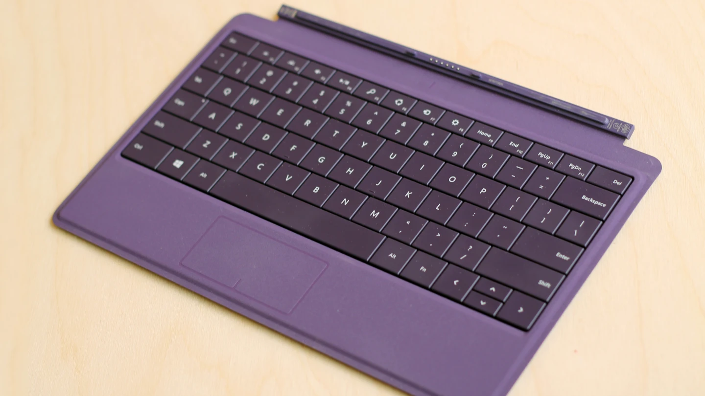 Purple is one of several colors that the Surface's Type Cover 2 is sold in