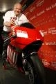 Eli Harari, CEO of SanDisk Corporation (NASDAQ: SNDK) in Milpitas,California, sits astride a Ducati Desmosedici GP7 competition motorcycle as SanDisk today announced a new line of high-performance flash memory products for consumers.