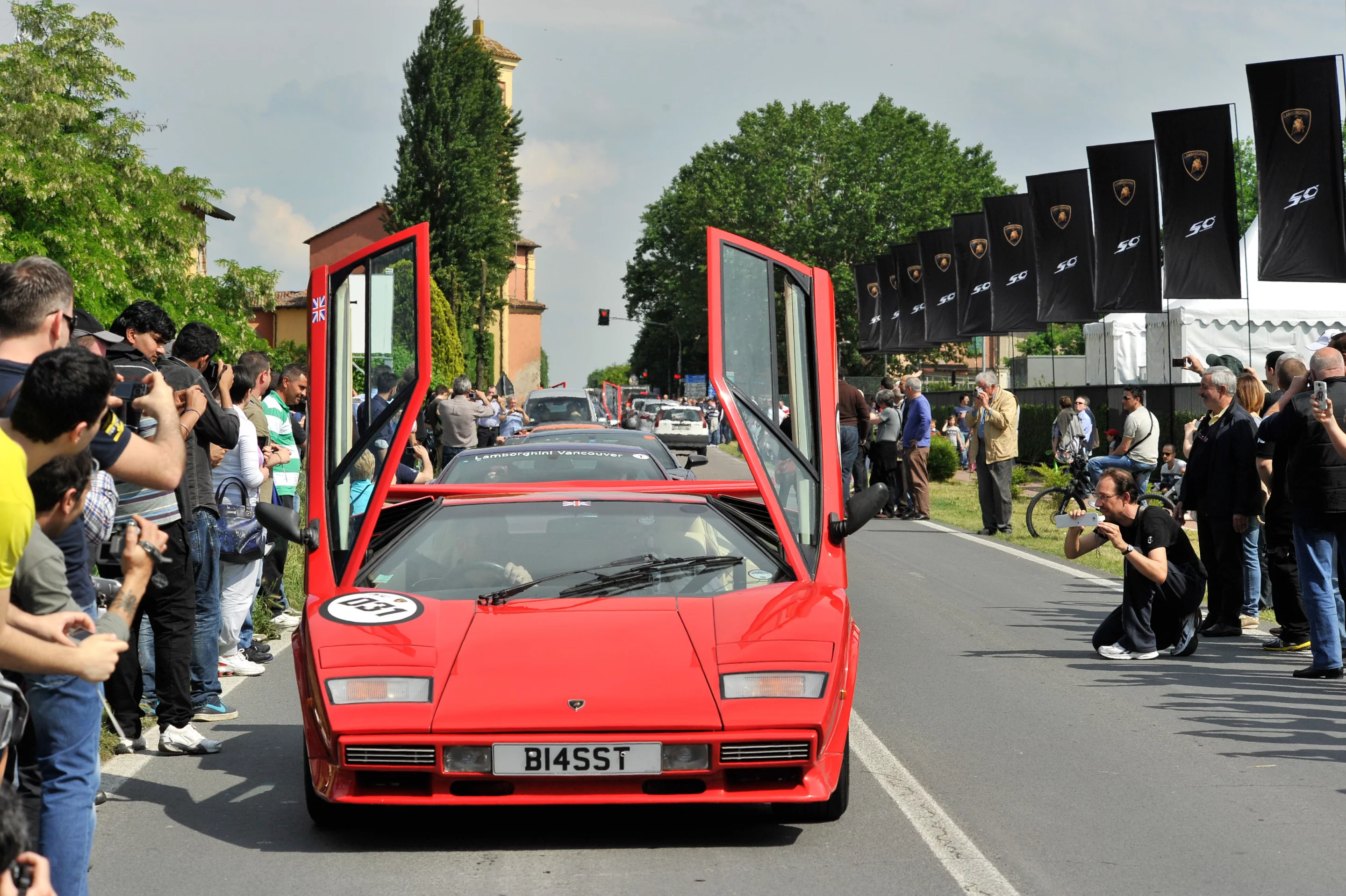 Lamborghinis from every era tackled the 745 miles (1,200 km)
