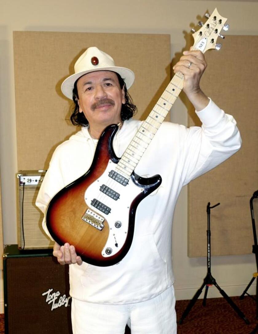 Carlos Santana's custom-made NF-3 Tobacco Burst guitar: Lot 434, estimate $4,000 - $6,000