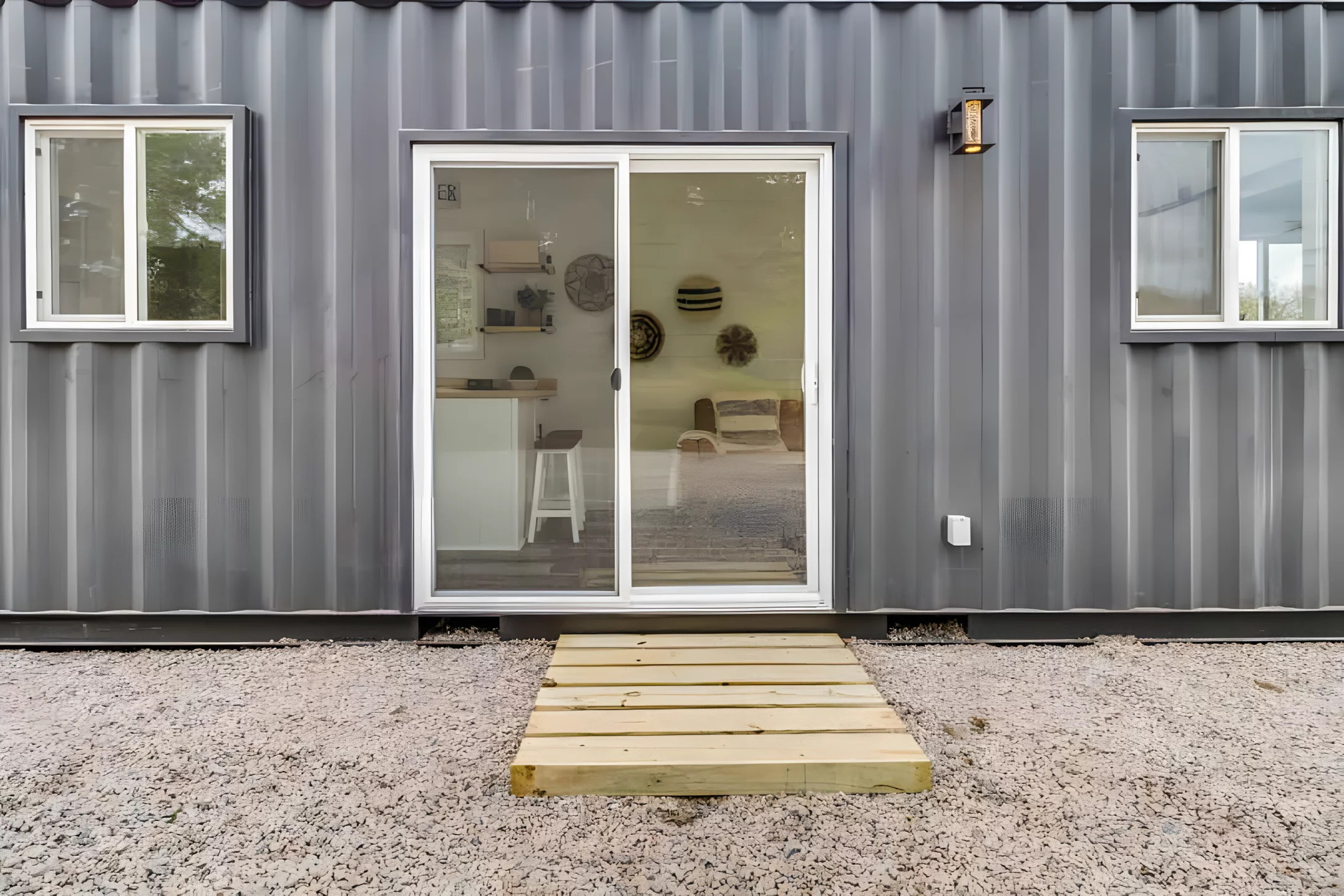 The Kennedy Model is accessed by double glass doors