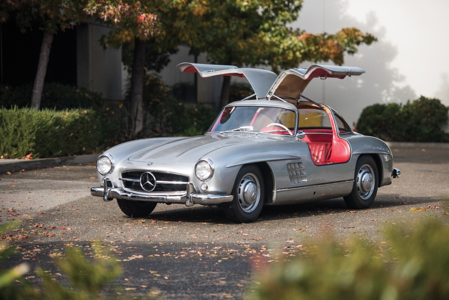 This 1955 Mercedes-Benz 300 SL Gullwing has an estimated price of $1,100,000 to $1,500,000