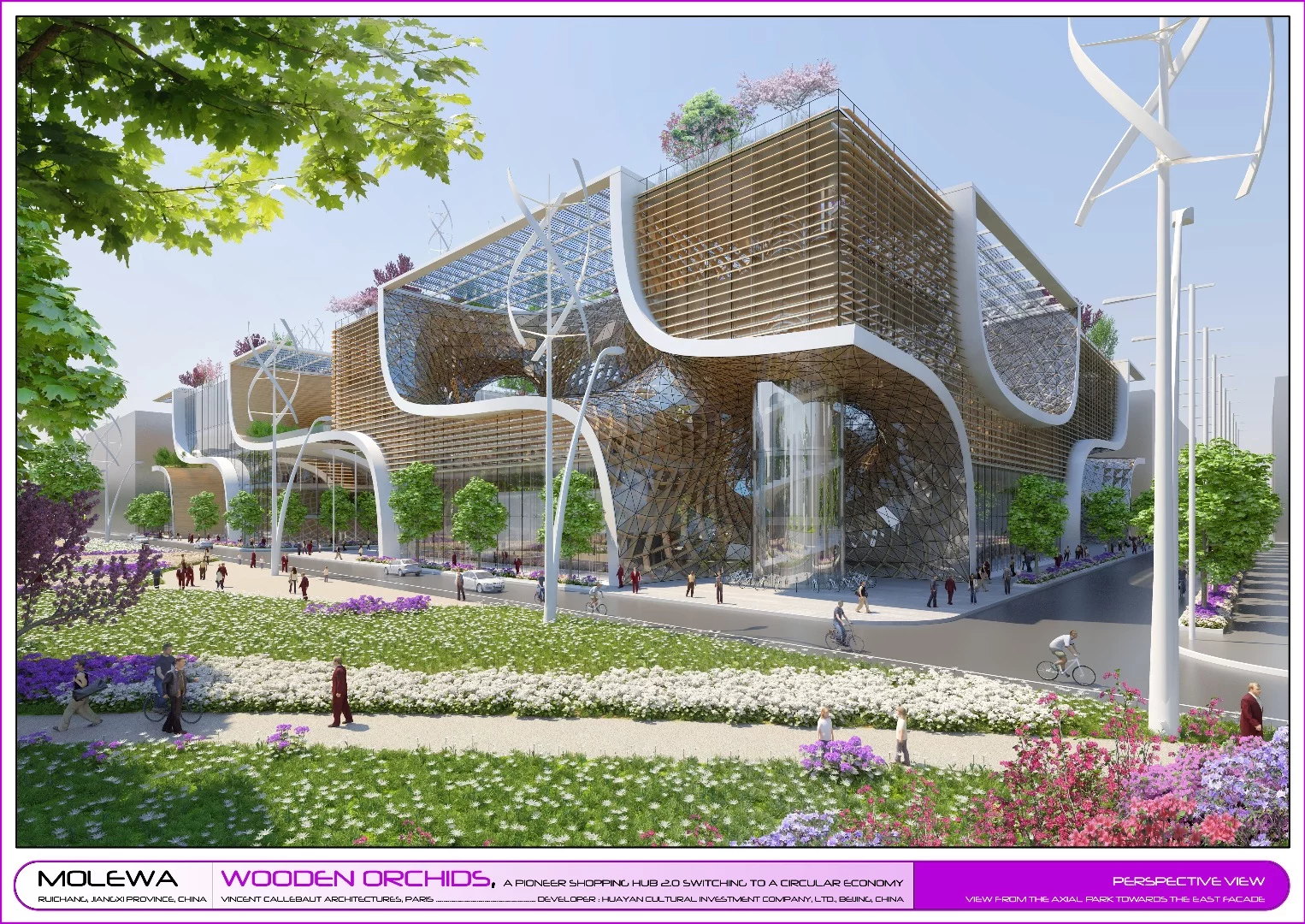 The concept features some very ambitious sustainable design
