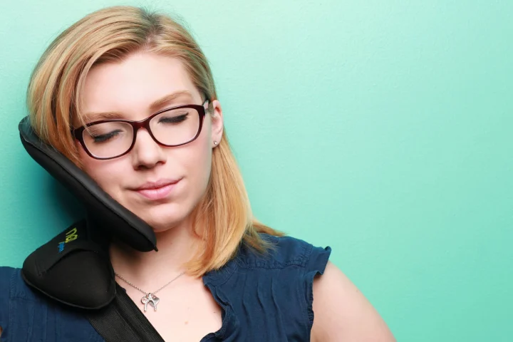 The NapAnywhere is designed to help commuters sleep anywhere